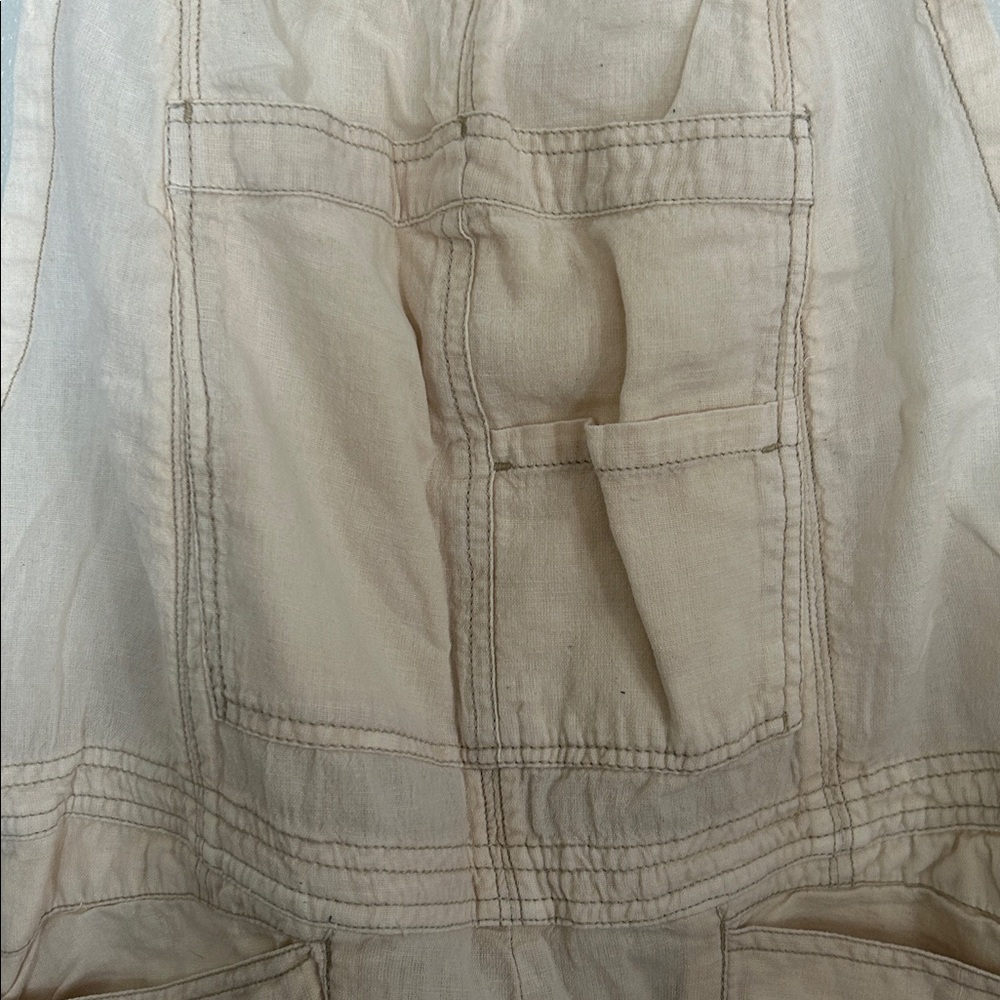 Free People Cream Wide-Leg Overalls - Picture 10 of 11